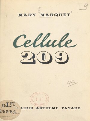cover image of Cellule 209
